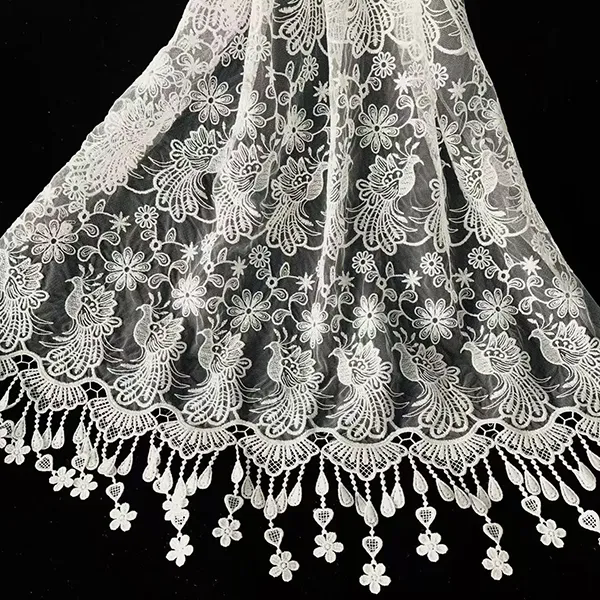 Embroidered lace