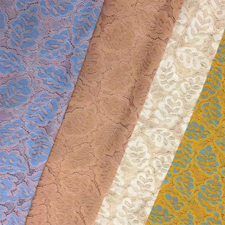 Nowy projekt hurtowy kolorowy materiał nylonowy dla damskiej sukienki